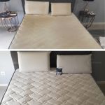 antes e depois limpeza técnica de colchão realizada pela Top Wash, Praia, CV