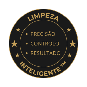 selo do método de limpeza inteligente da top wash, praia, cabo verde